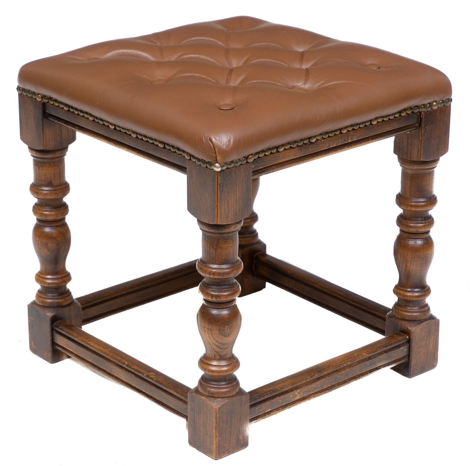 Vintage English Chesterfield Ottoman (1 of 3)