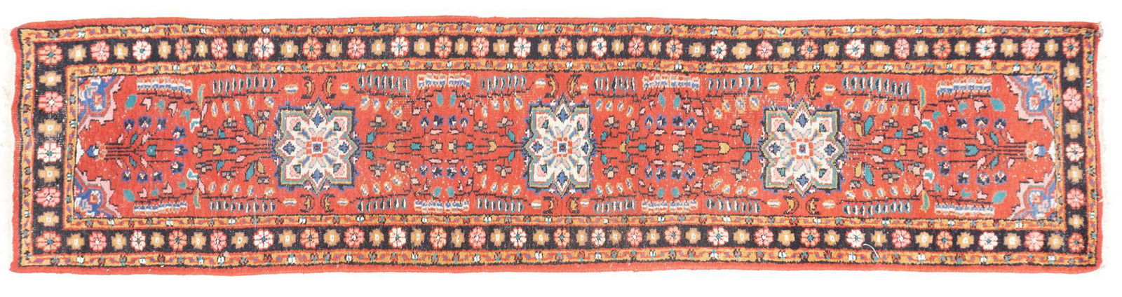 Handwoven Senneh Style Rug, 12'2" x 2'9" (1 of 3)