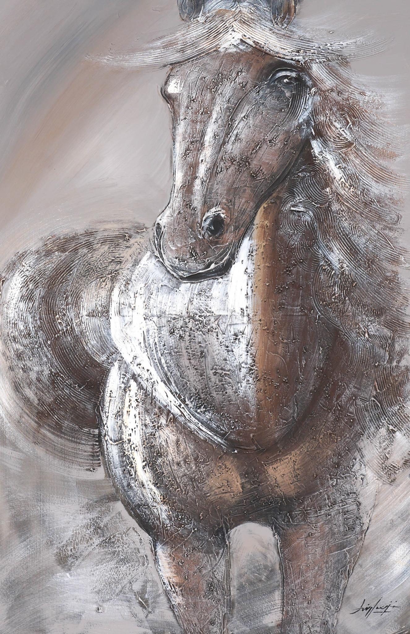 Contemporary Horse, Oil on Canvas (1 of 4)