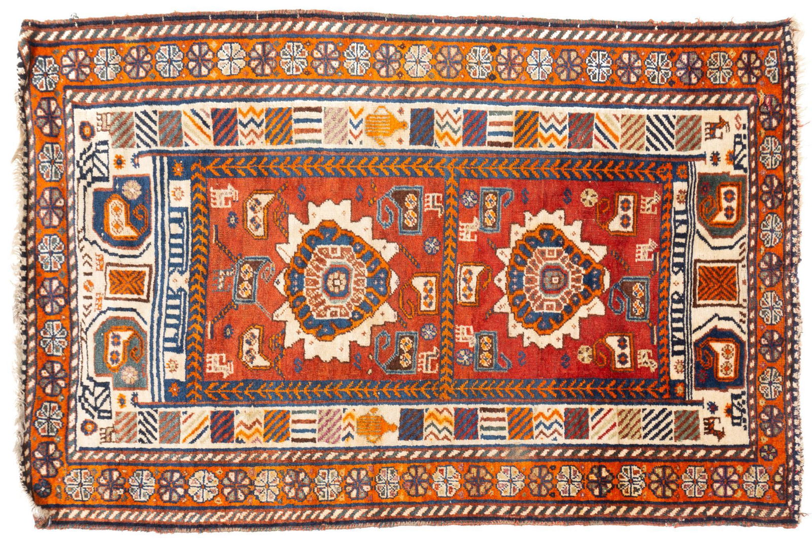 Handwoven Caucasian Style Rug, 5'11" x 3'10" (1 of 3)