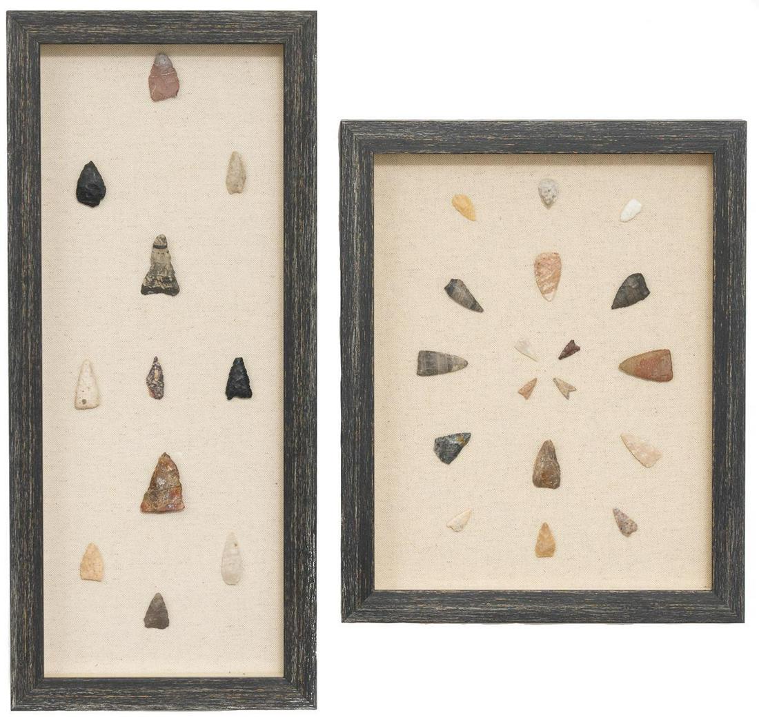 Framed Arrowhead Point Displays, To Include 30 (1 of 5)