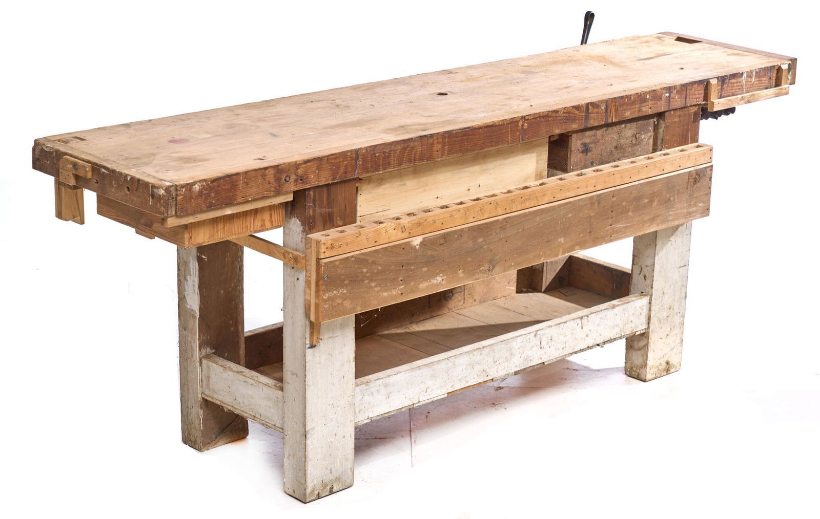 Rustic Work Table with Vice (1 of 7)