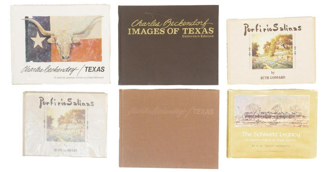 Lot of 6 Texas Art Books, To Include Signatures of (1 of 10)
