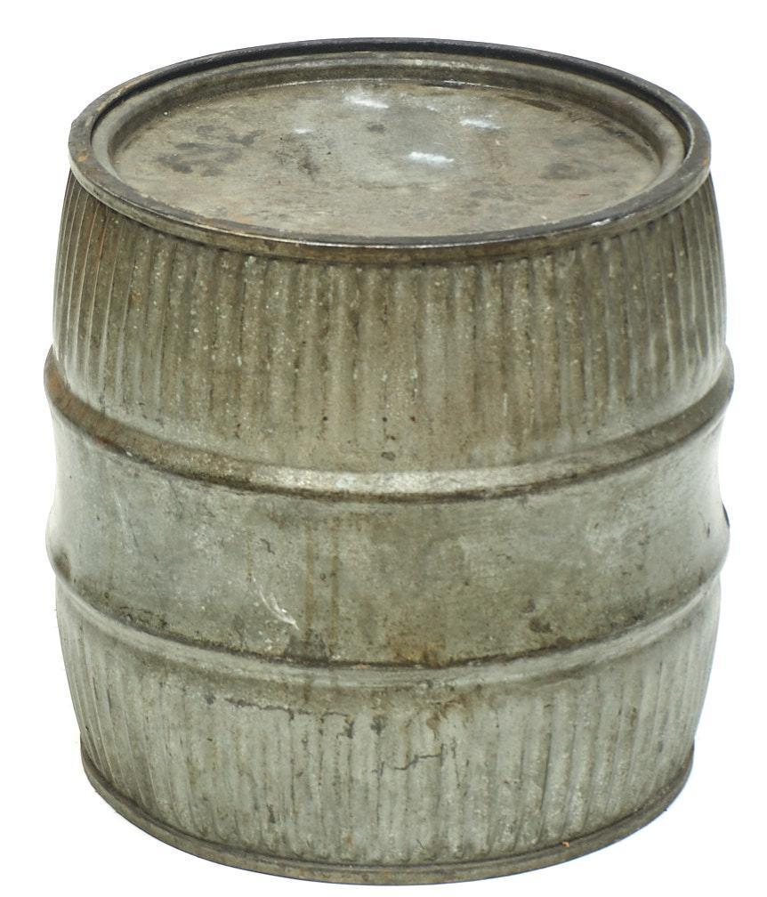 Rustic Galvanized Barrel (1 of 3)