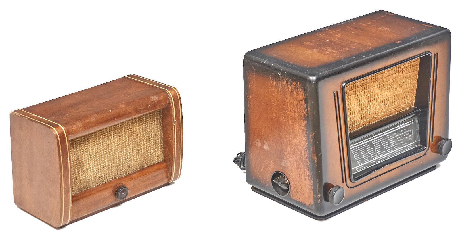 Pair of Rustic Mantle Radios (1 of 3)