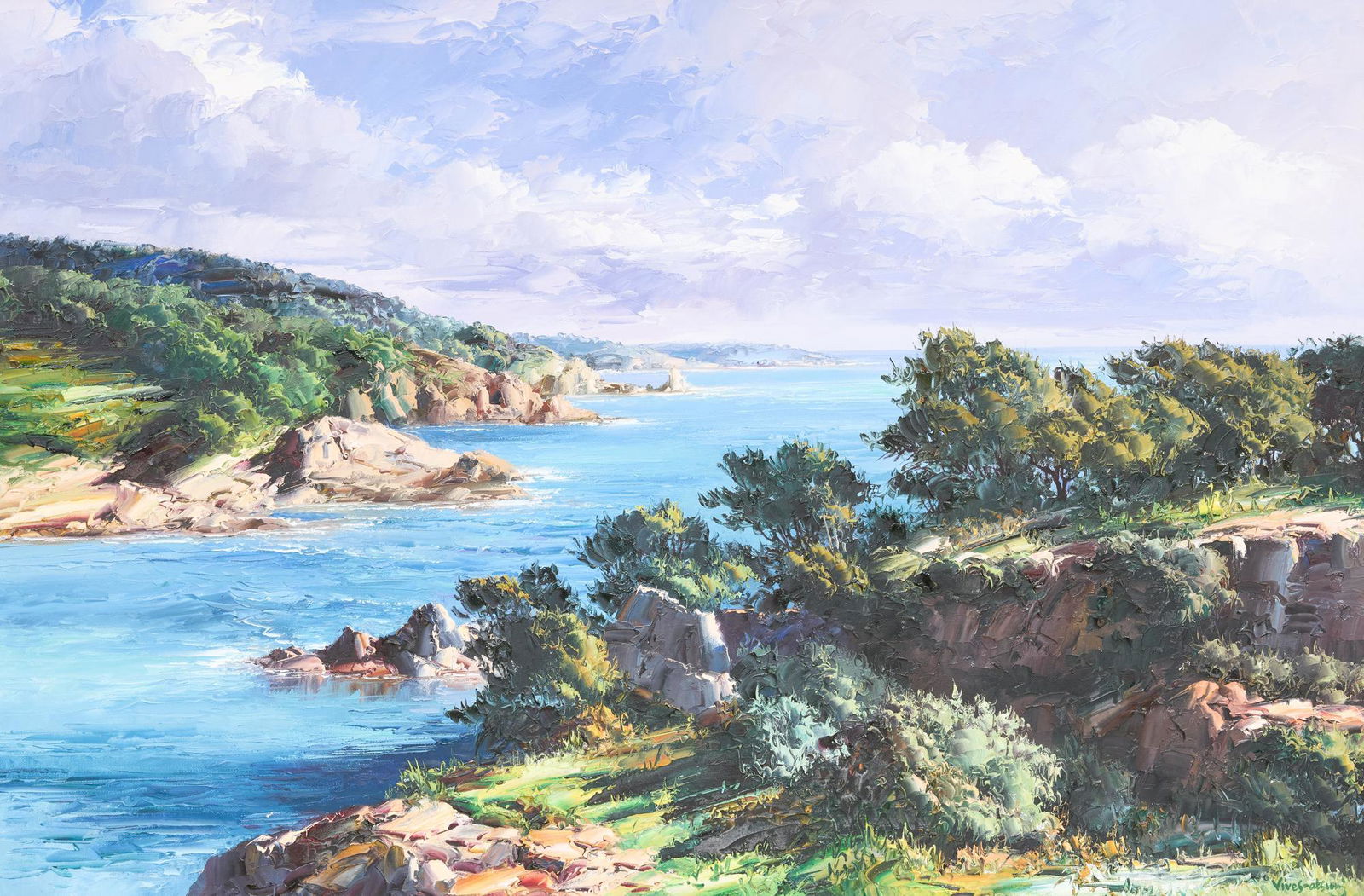 Jose Vives-Atsara (1919-2004), "Costa Brava, Catalonia, (1 of 6)