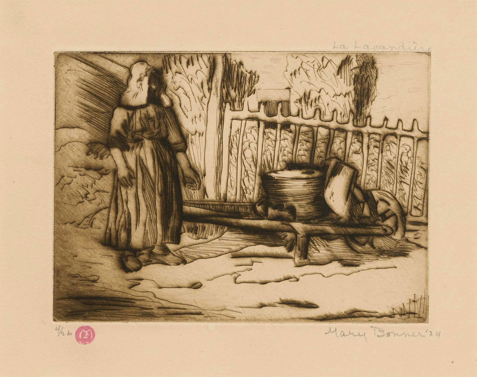 Mary Bonner (1887-1935), "La Lavandiera", 1924 (1 of 6)