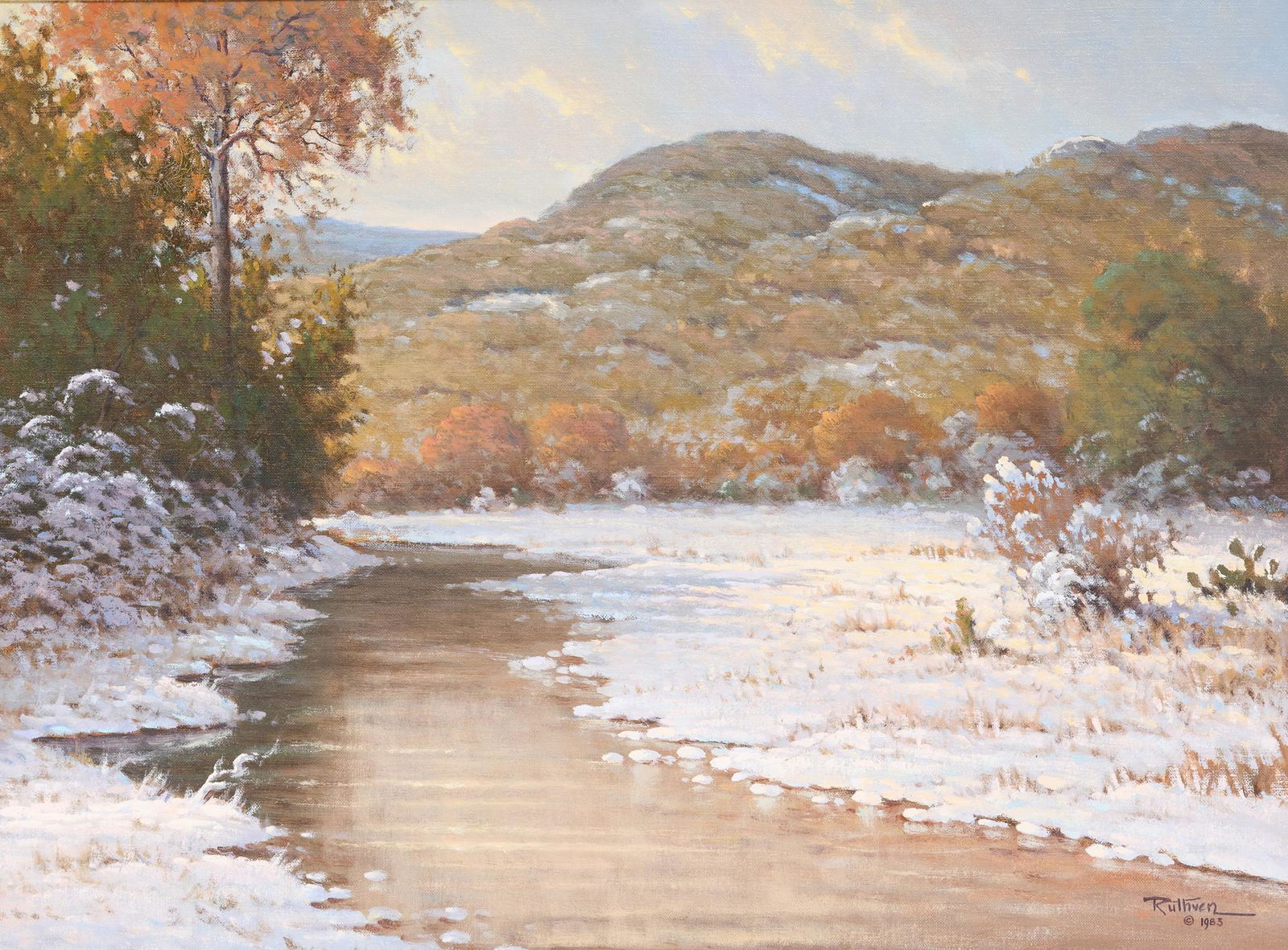 Jerry Ruthven (b. 1947), "San Gabriel Winter", 1983 (1 of 5)