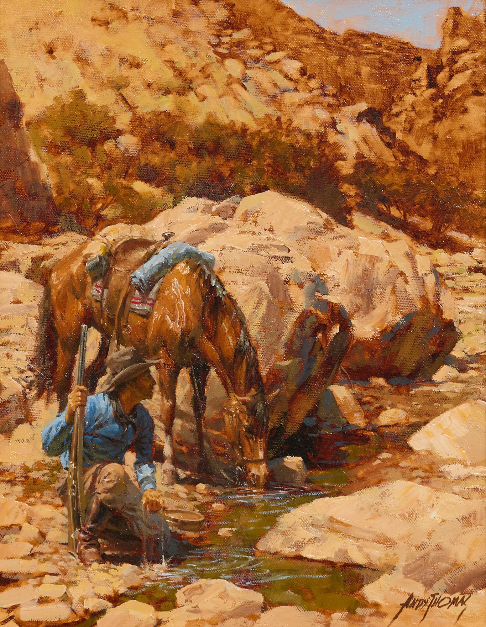 Andy Thomas (b. 1957), A Drink From the Creek (1 of 4)