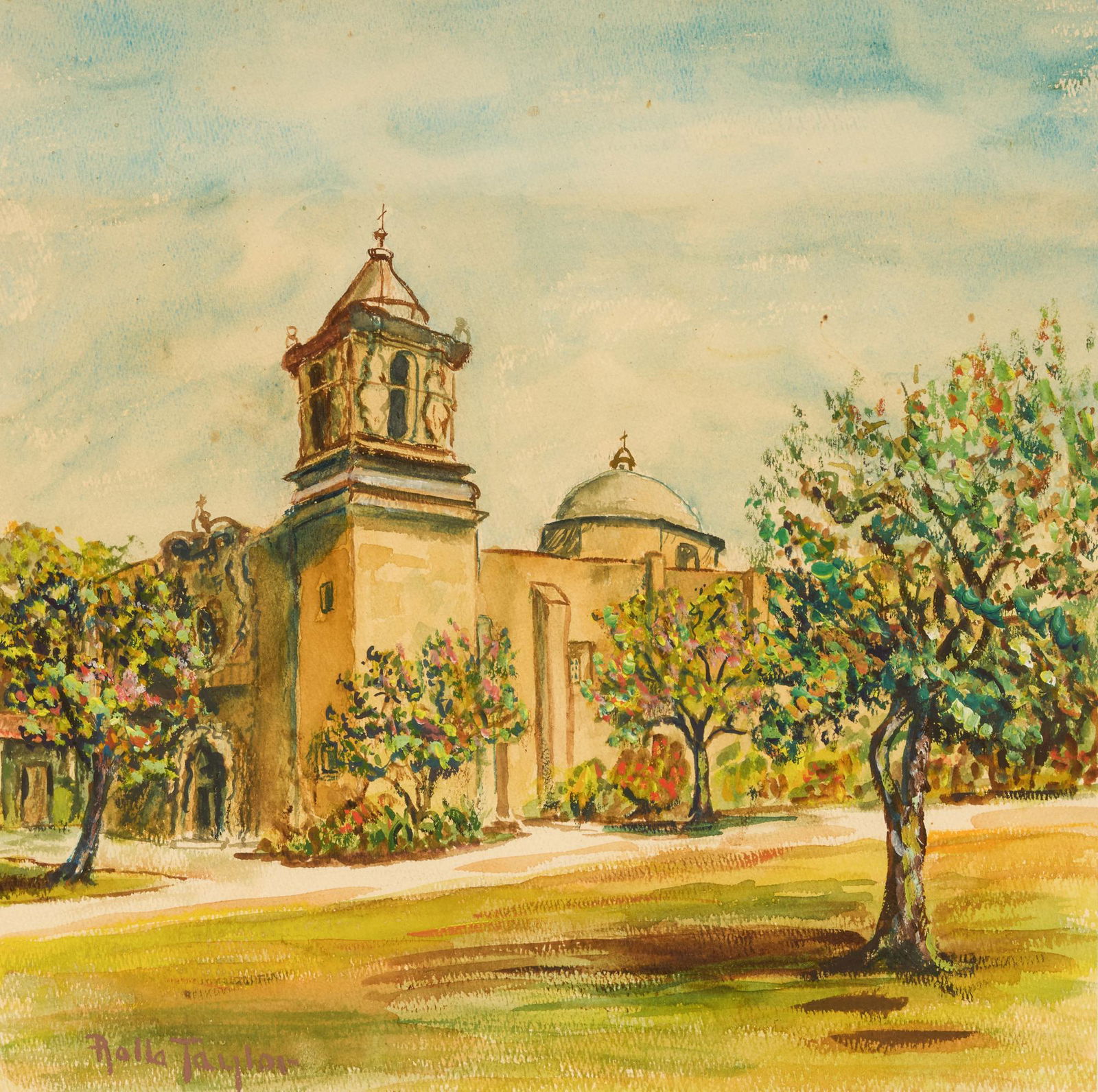 Rolla Sims Taylor (1872-1970), "Mission San Jose" (1 of 5)