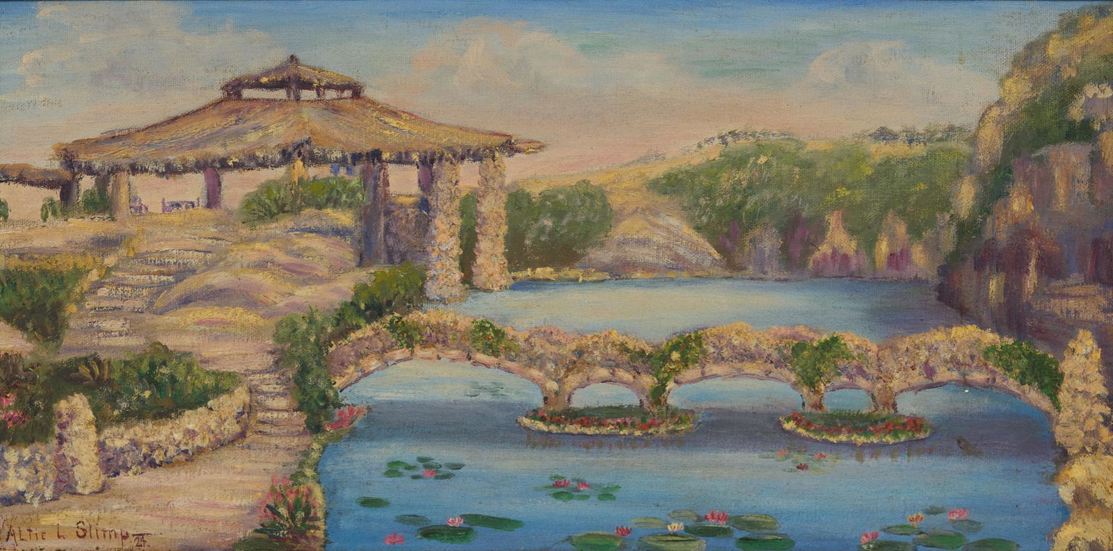 Altie Loma Edwards Slimp (1896-1966), Japanese Tea (1 of 4)