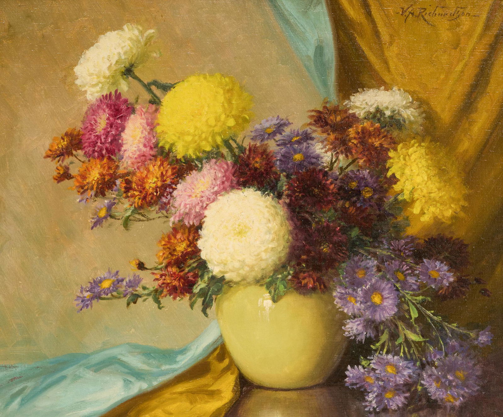 Volney Richardson (1880-1955), Chrysanthemums (1 of 4)