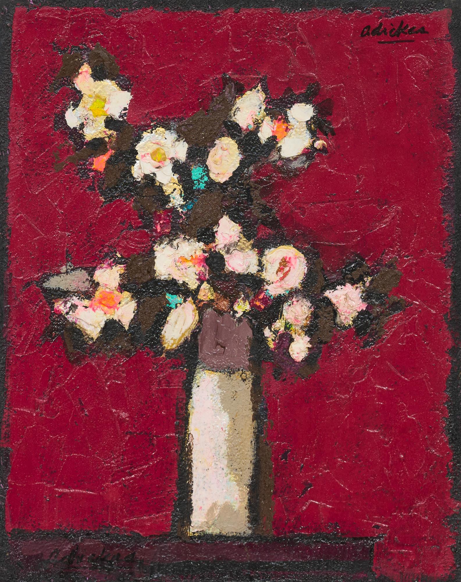 David Pryor Adickes (b. 1927), "Flowers Against Dark (1 of 5)