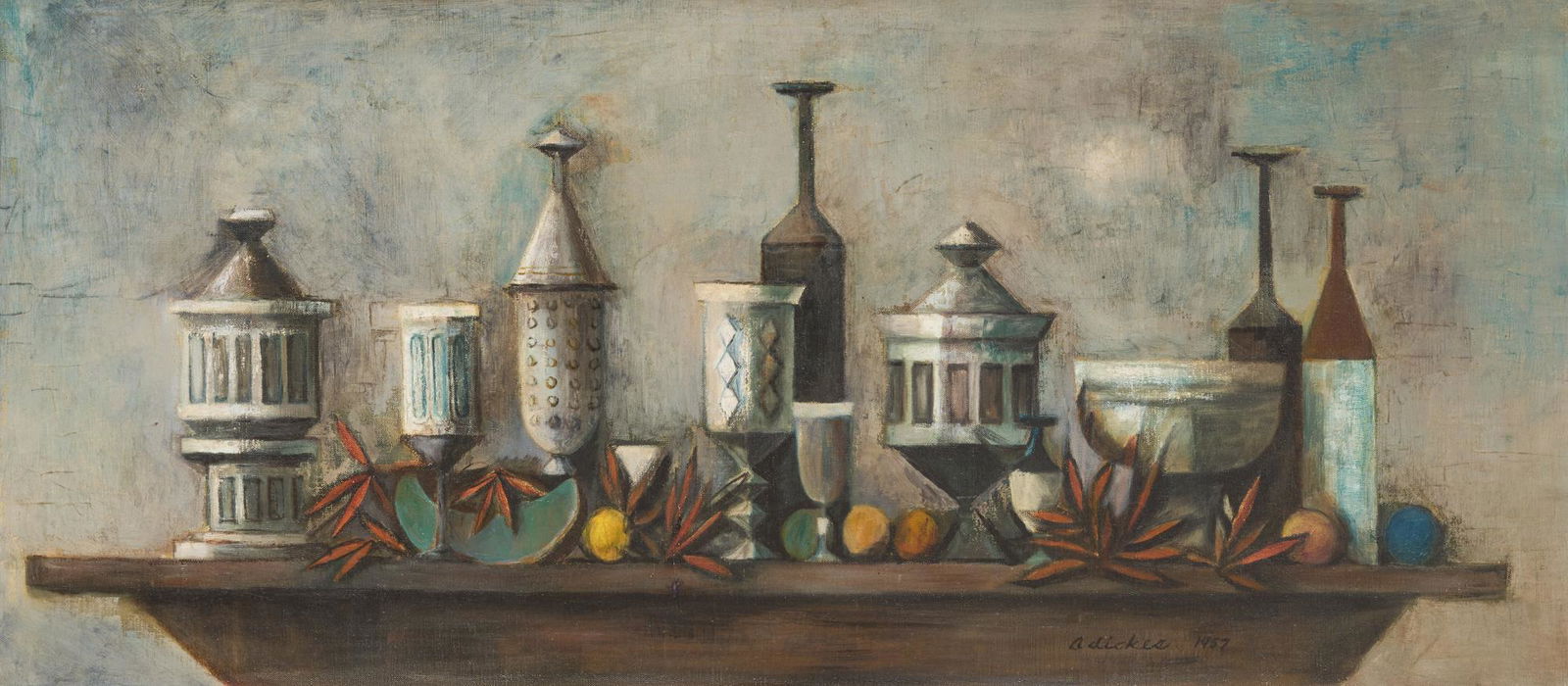 David Pryor Adickes (b. 1927), Still Life with Bottles (1 of 4)