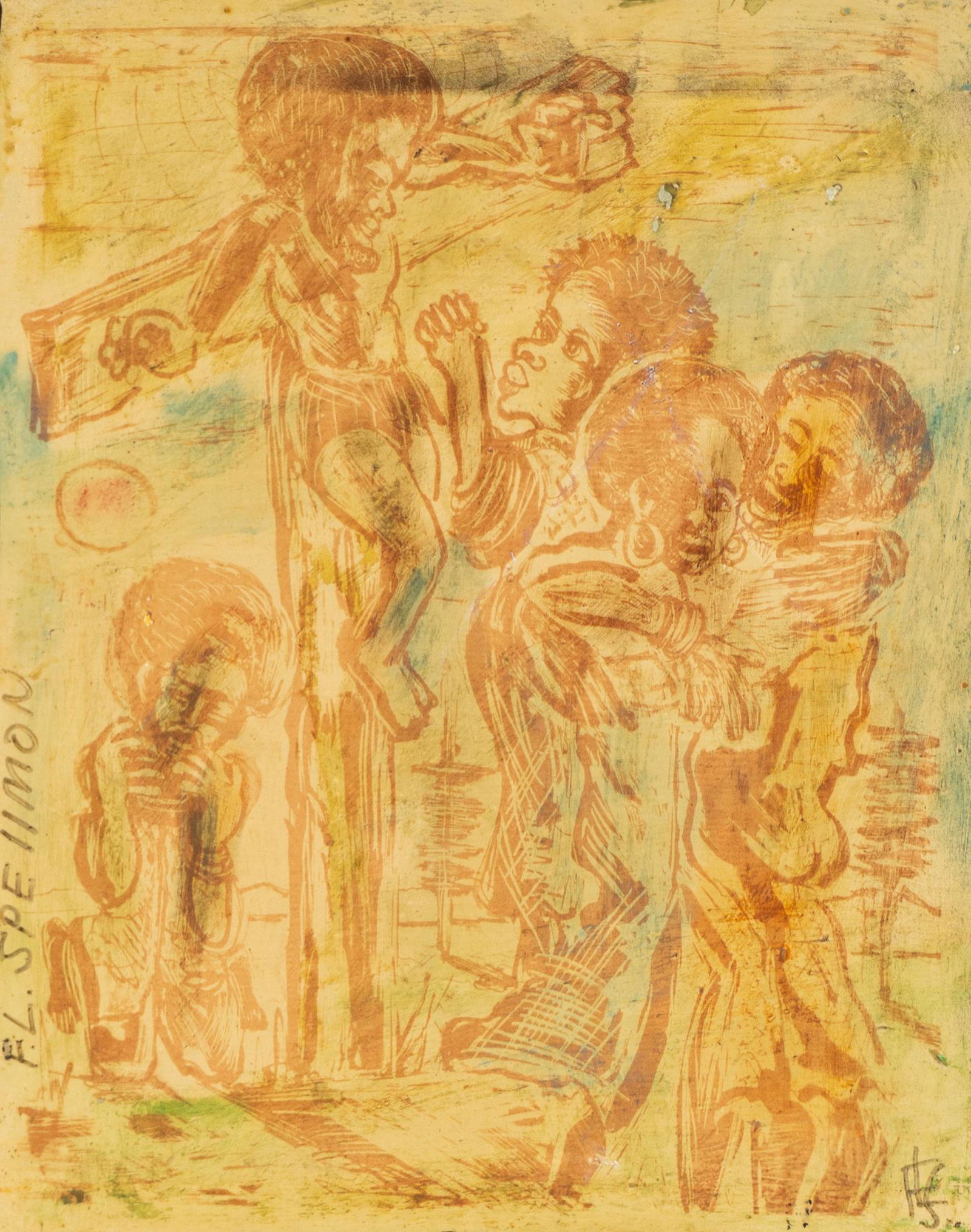 Doc Spellmon (1925-2008), "Our Man on the Cross" (1 of 5)