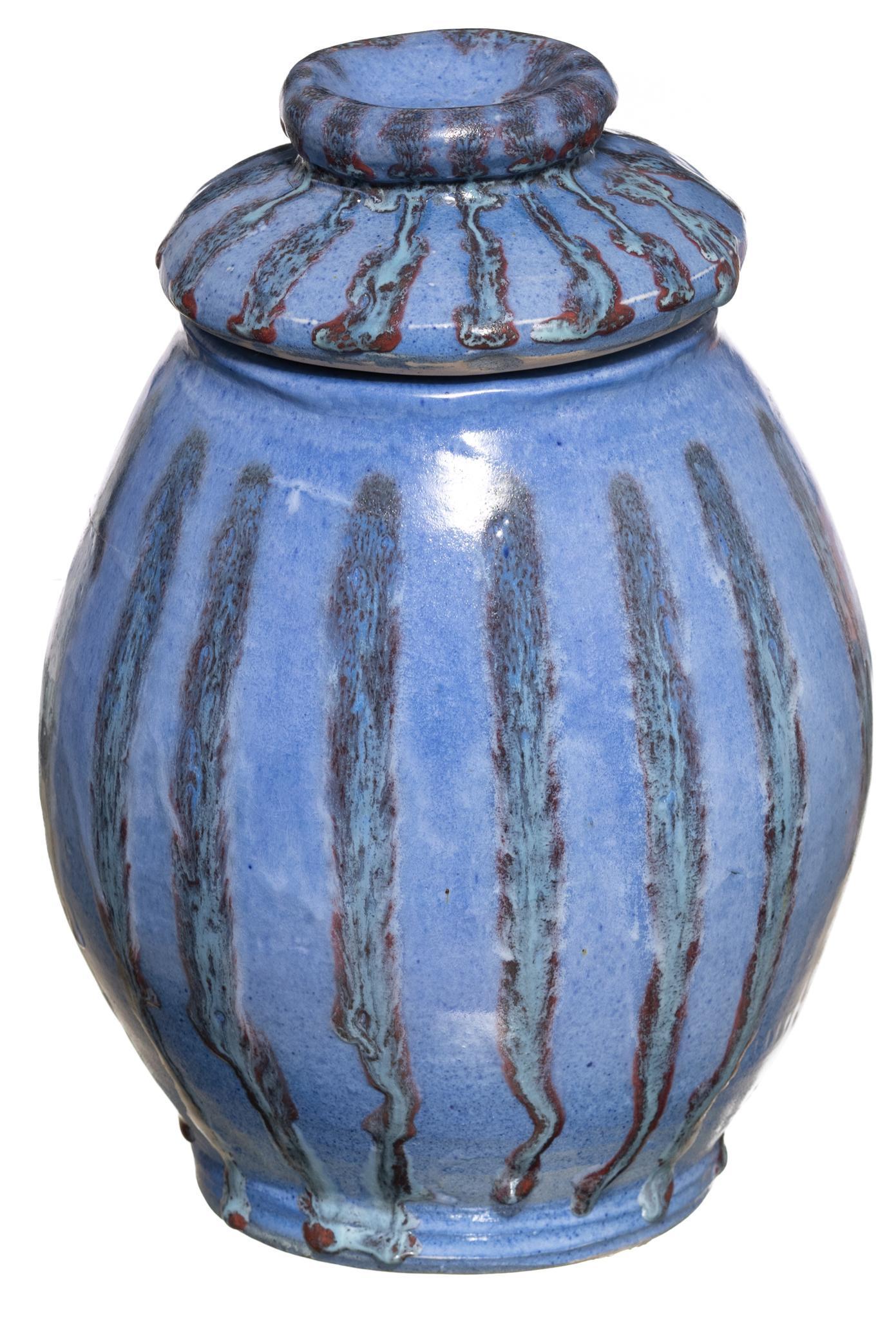 Harding Black (1912-2004), Striped Lidded Jar, 1995 (1 of 6)