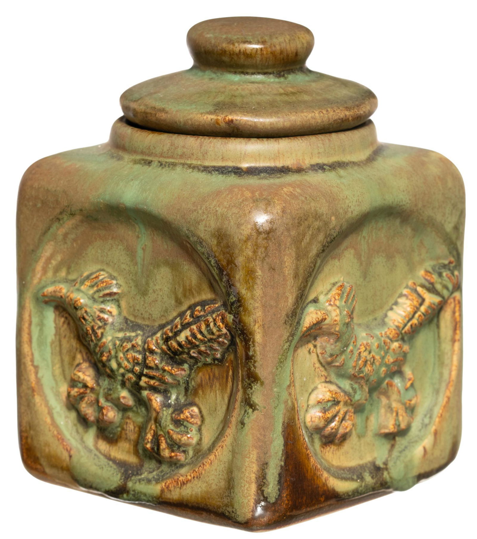 Harding Black (1912-2004), Roadrunner Lidded Jar (1 of 5)