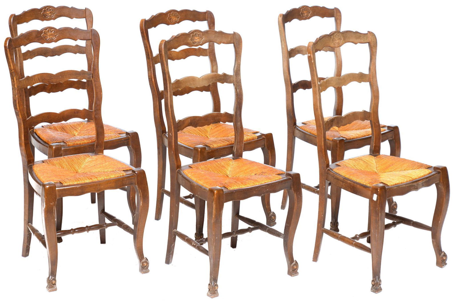 Set of 6 French Provincial Dining Chairs (1 of 3)
