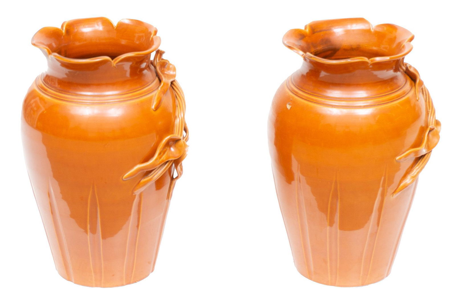 Pair of Italian Vietri Ceramic Vases (1 of 6)
