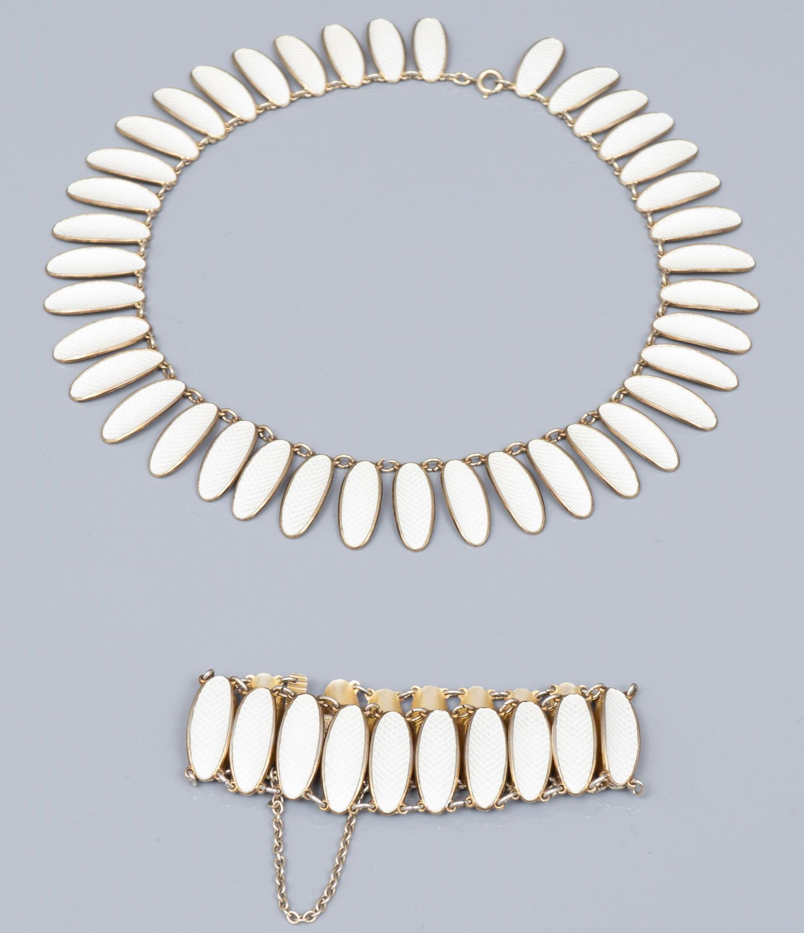 David Anderson Enamel/Sterling Bracelet, Necklace (1 of 6)