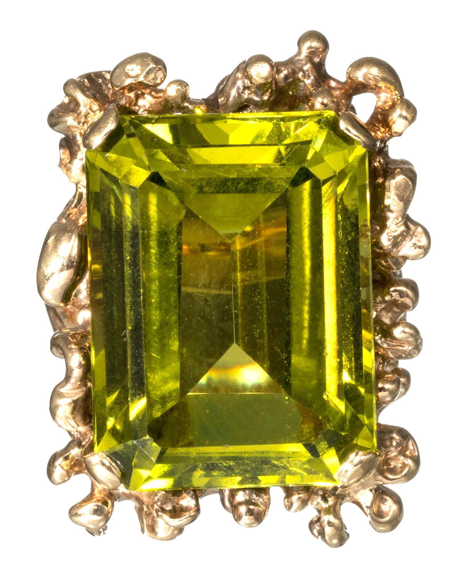 Green Peridot Type 14K Gold Ring (1 of 6)