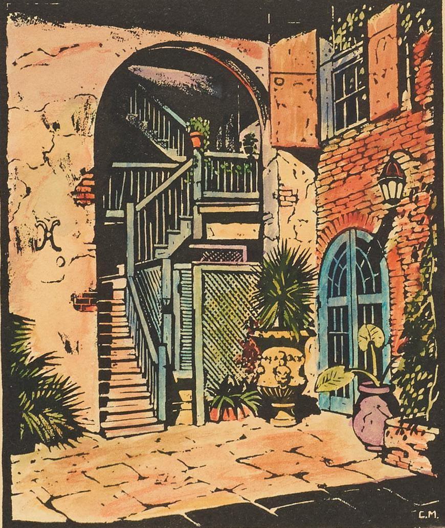 Clarence Millet (1897-1959), "Brulatour Court" (1 of 3)