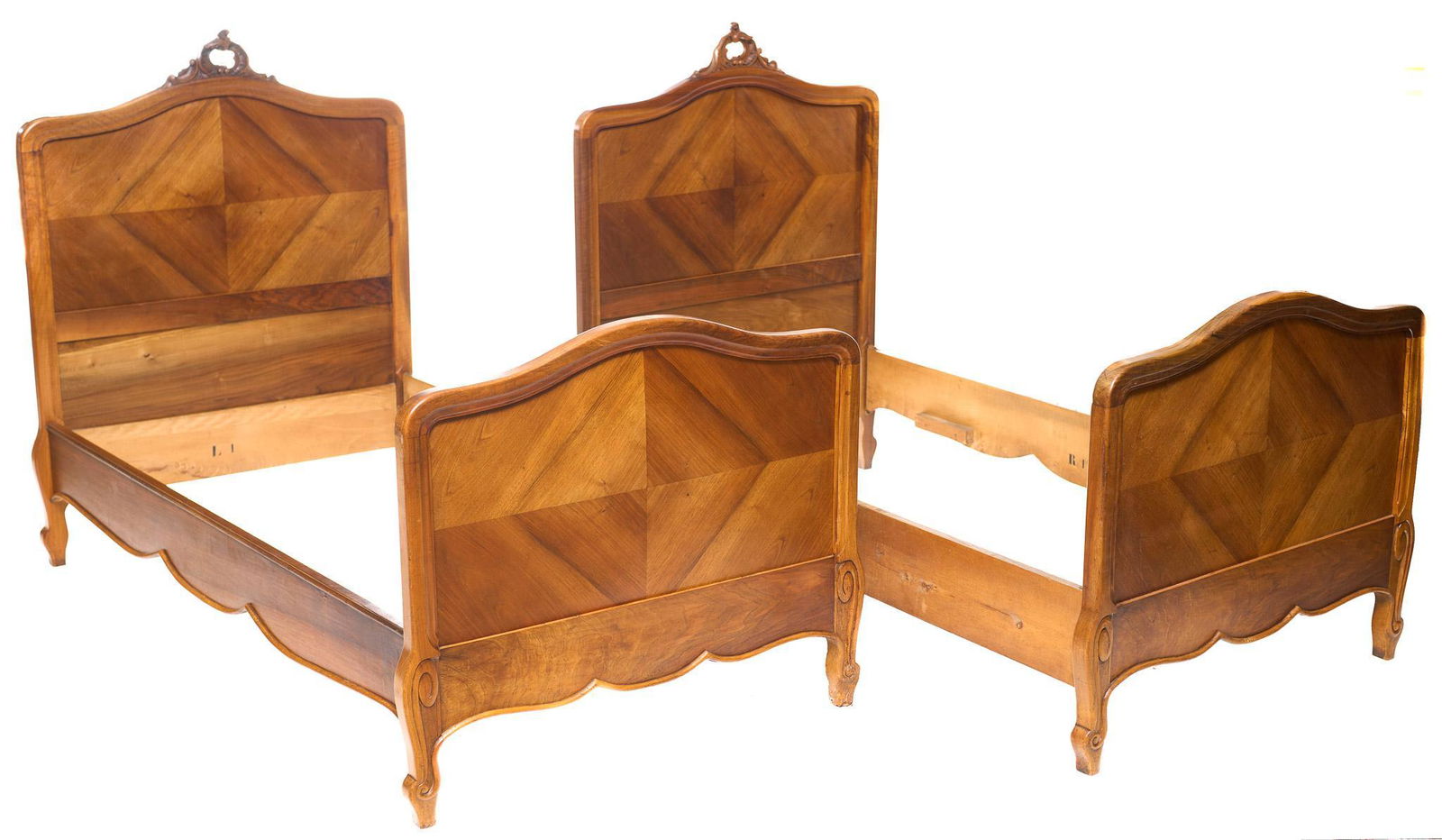 Pair of Louis XV Style Bed Frames (1 of 4)