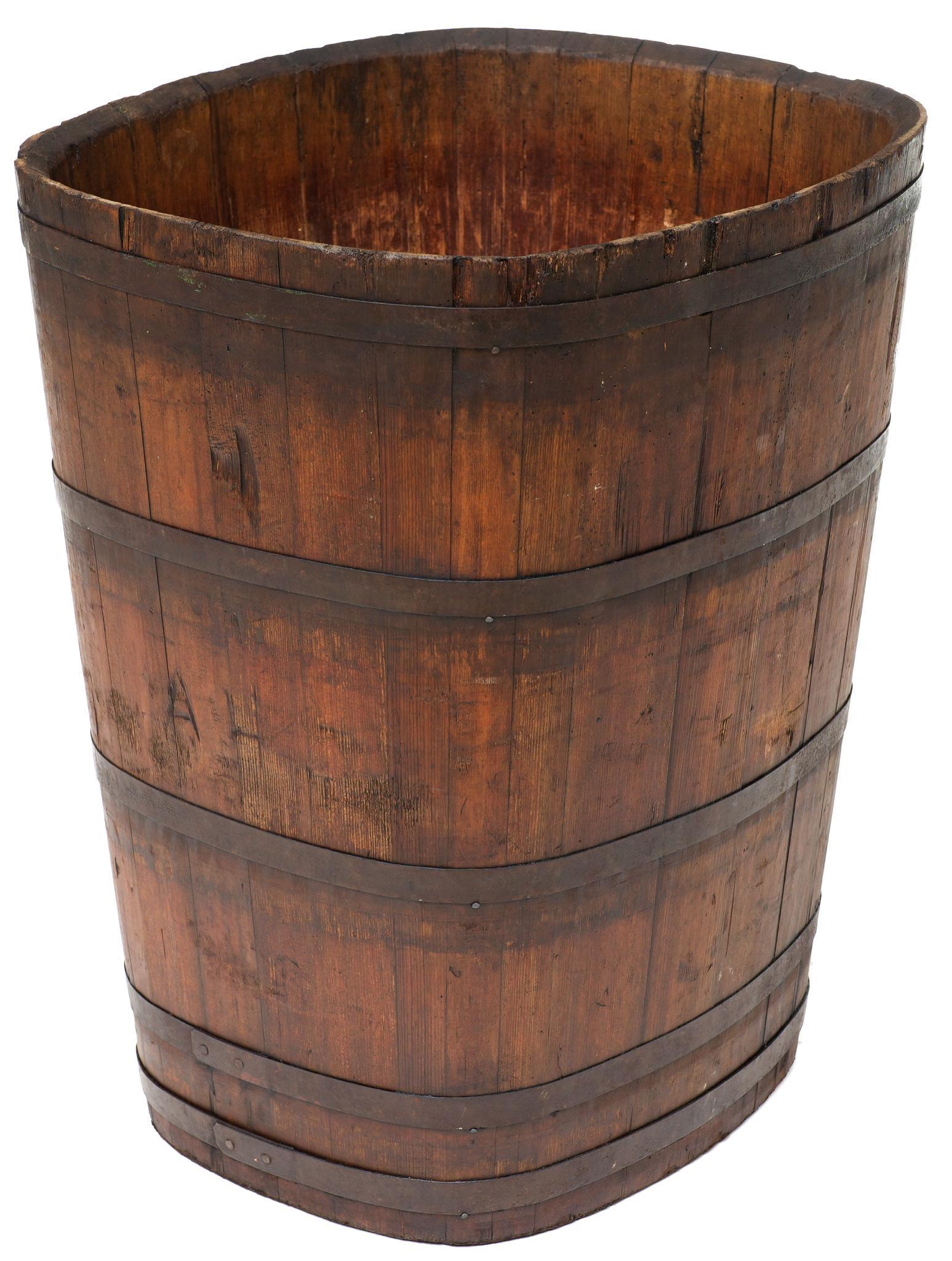 Vintage French Vineyard Grape Harvest Barrel (1 of 4)