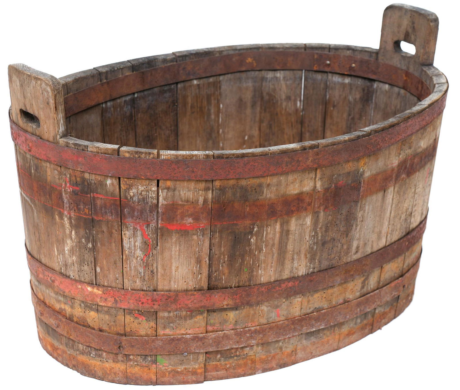 Rustic Banded Harvest Barrel (1 of 4)