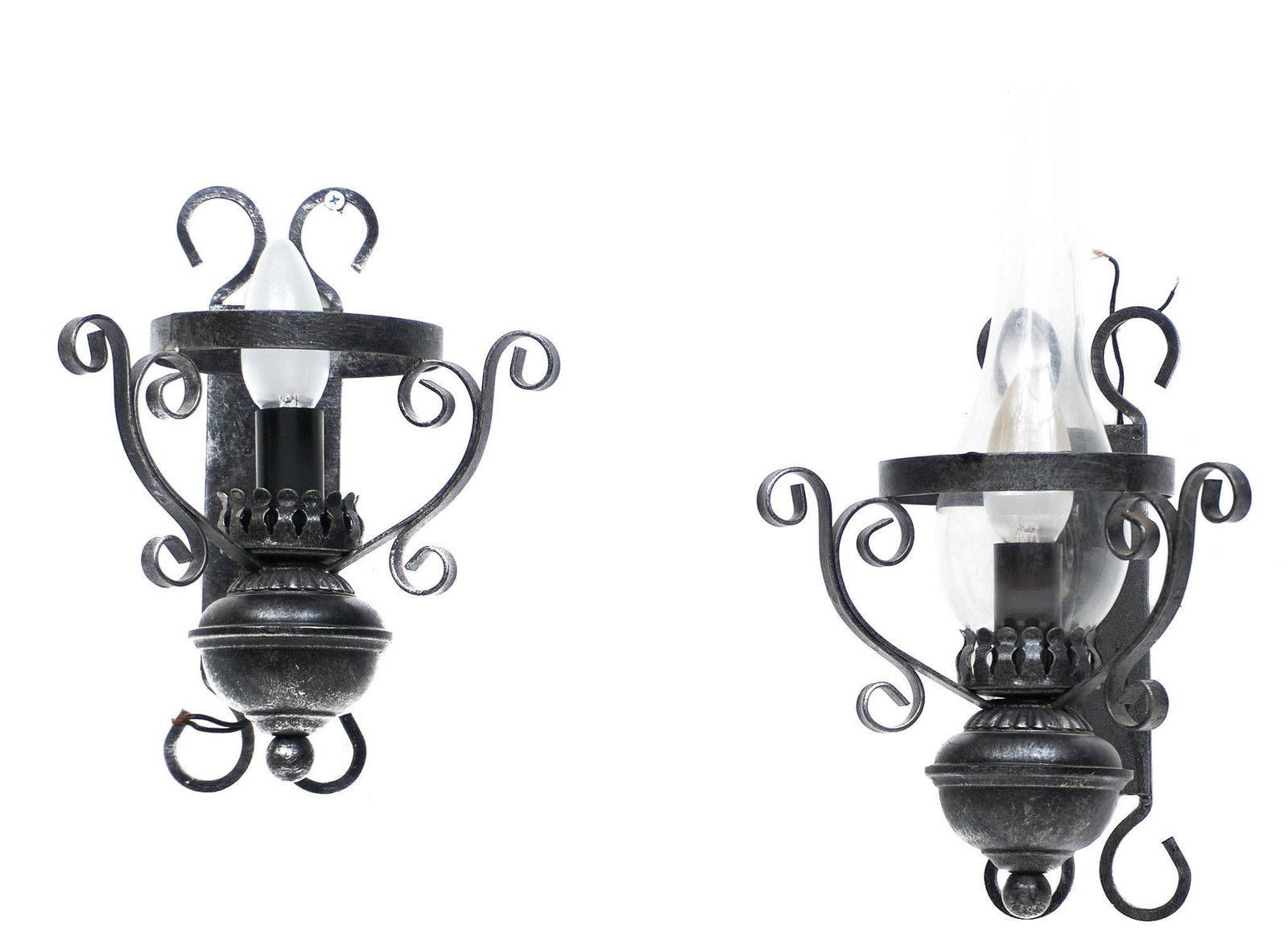 Pair of Spanish Iron Wall Sconces (1 of 3)