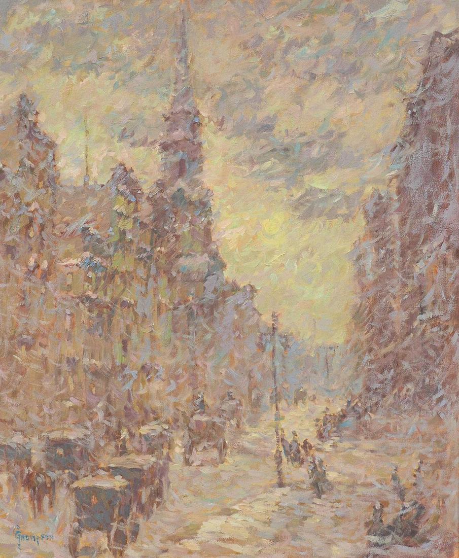 Attrib. To G. A. Thompson (1868-1938), "5th Ave 1895" (1 of 5)