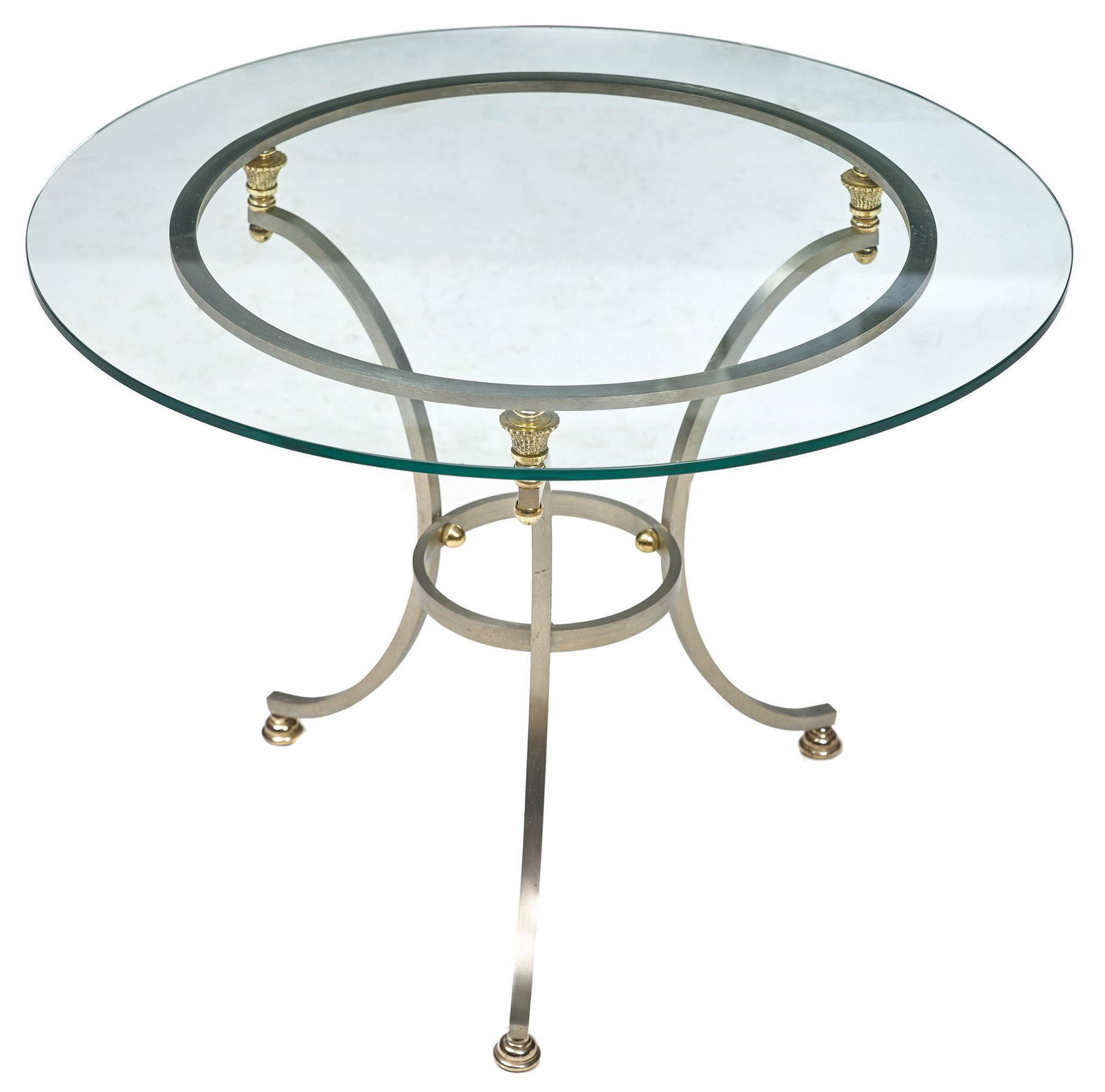 Contemporary Glass Top Patio Table (1 of 2)
