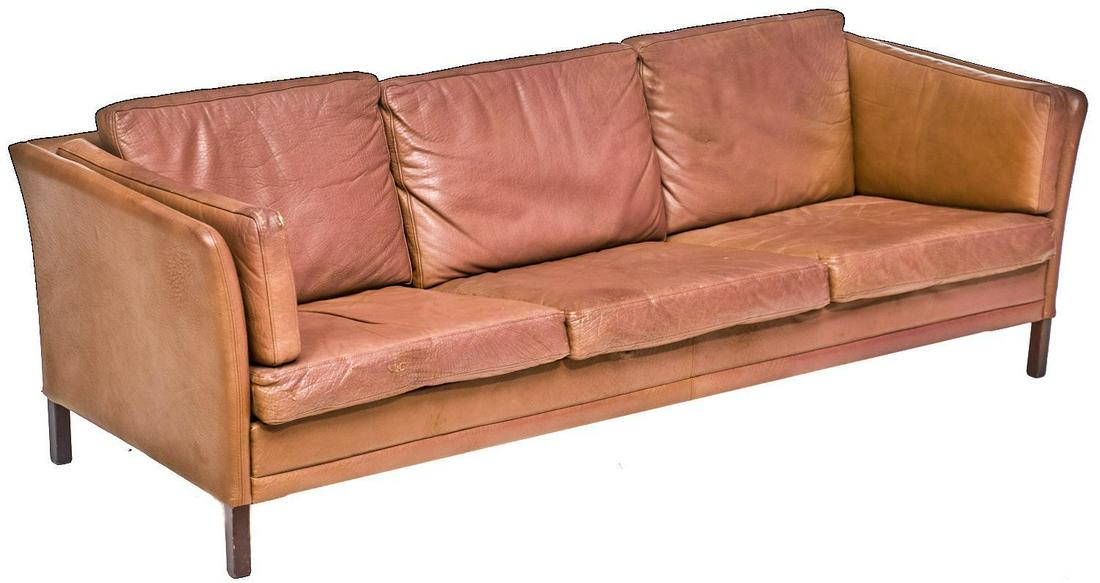Danish Mid-Century Leather Sofa (1 of 3)
