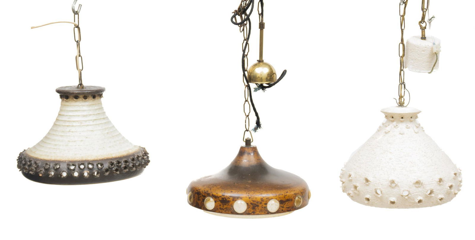 Lot of 3 Mid-Century Danish Light Fixtures (1 of 3)