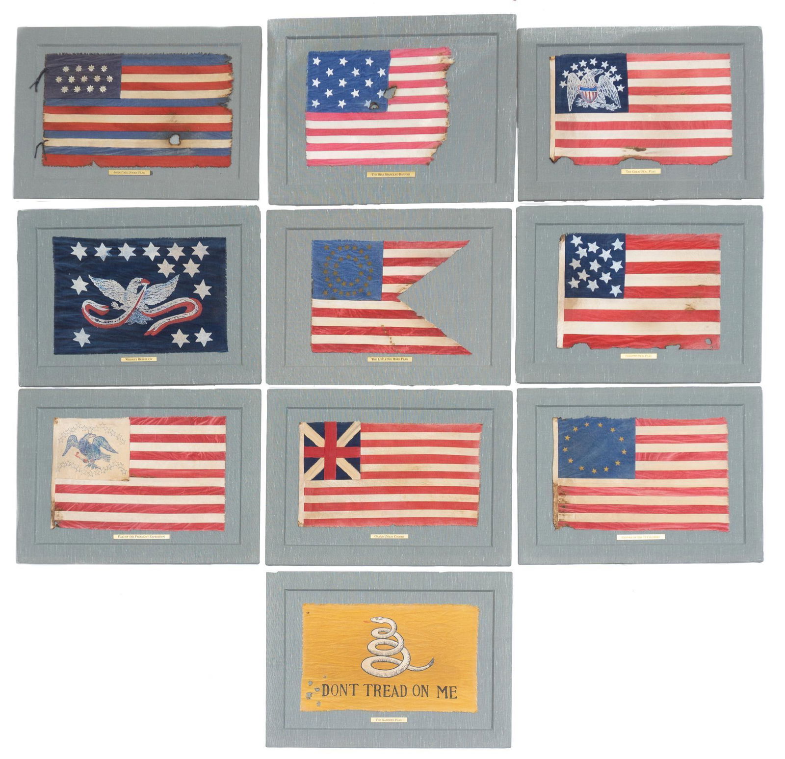 Set of 10 "The Historic Flags of the United States" (1 of 10)