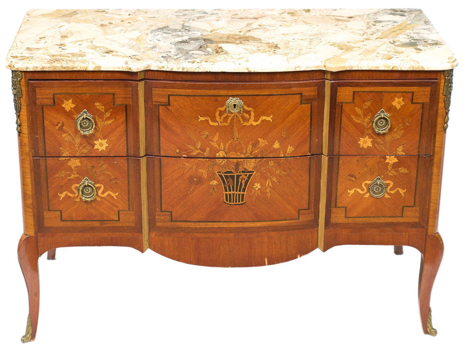 Louis III Style Marble Top Enfilade (1 of 5)