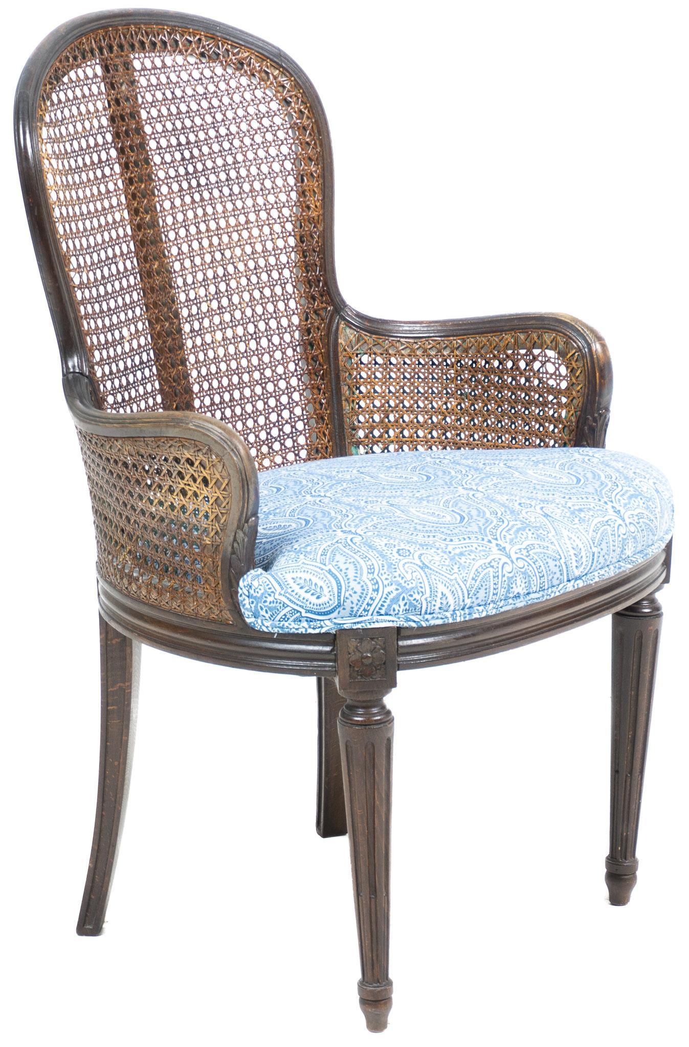 French Provincial Rattan Arm Chair (1 of 3)