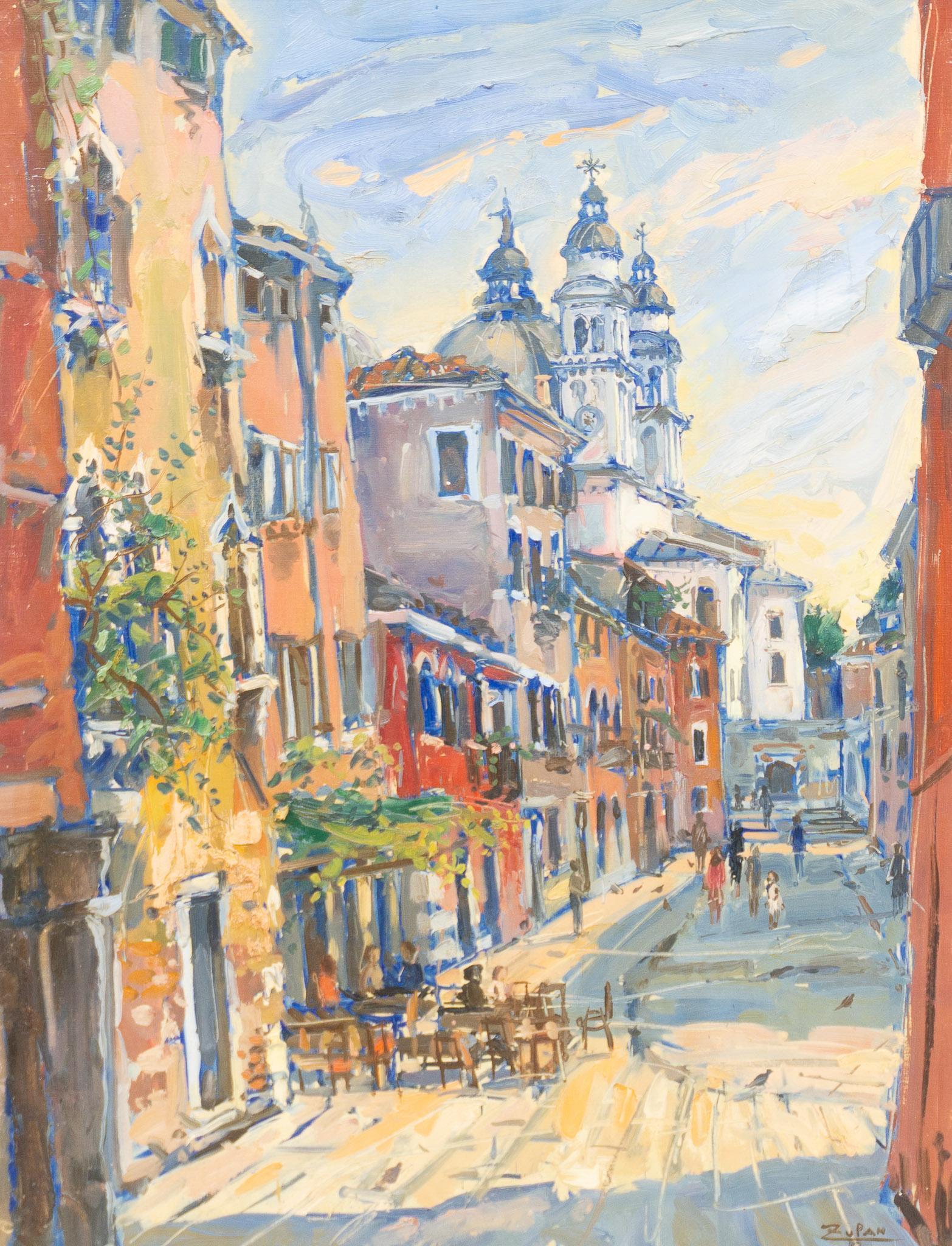 Bruno Zupan (b. 1939), "Venetian Street Scene", 1982 (1 of 5)