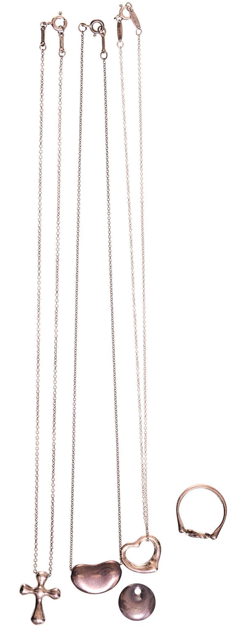 Tiffany Elsa Peretti Sterling Necklaces Ring Charm (1 of 7)