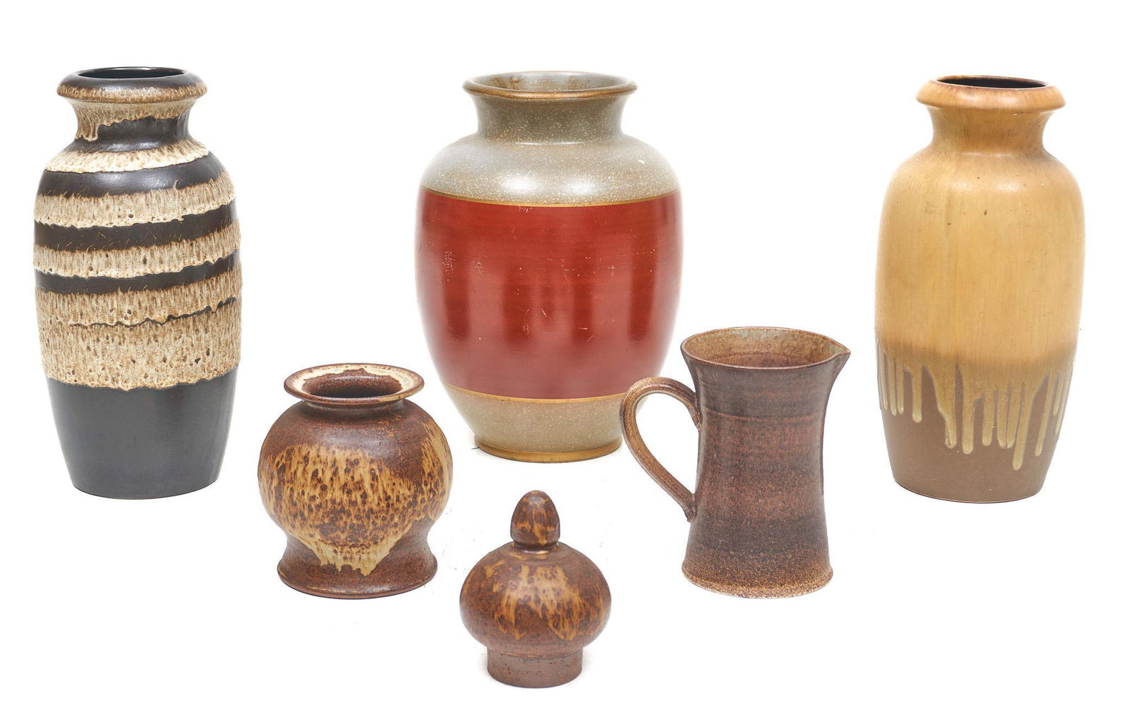 Lot of 6 Mid-Century Danish Pottery (1 of 7)