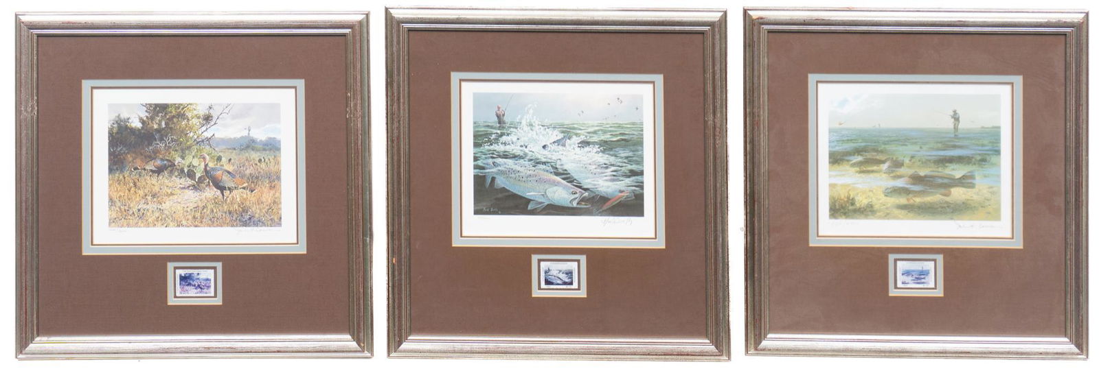 Set of 3 Comm. Texas Stamps, With Lithographs (1 of 11)