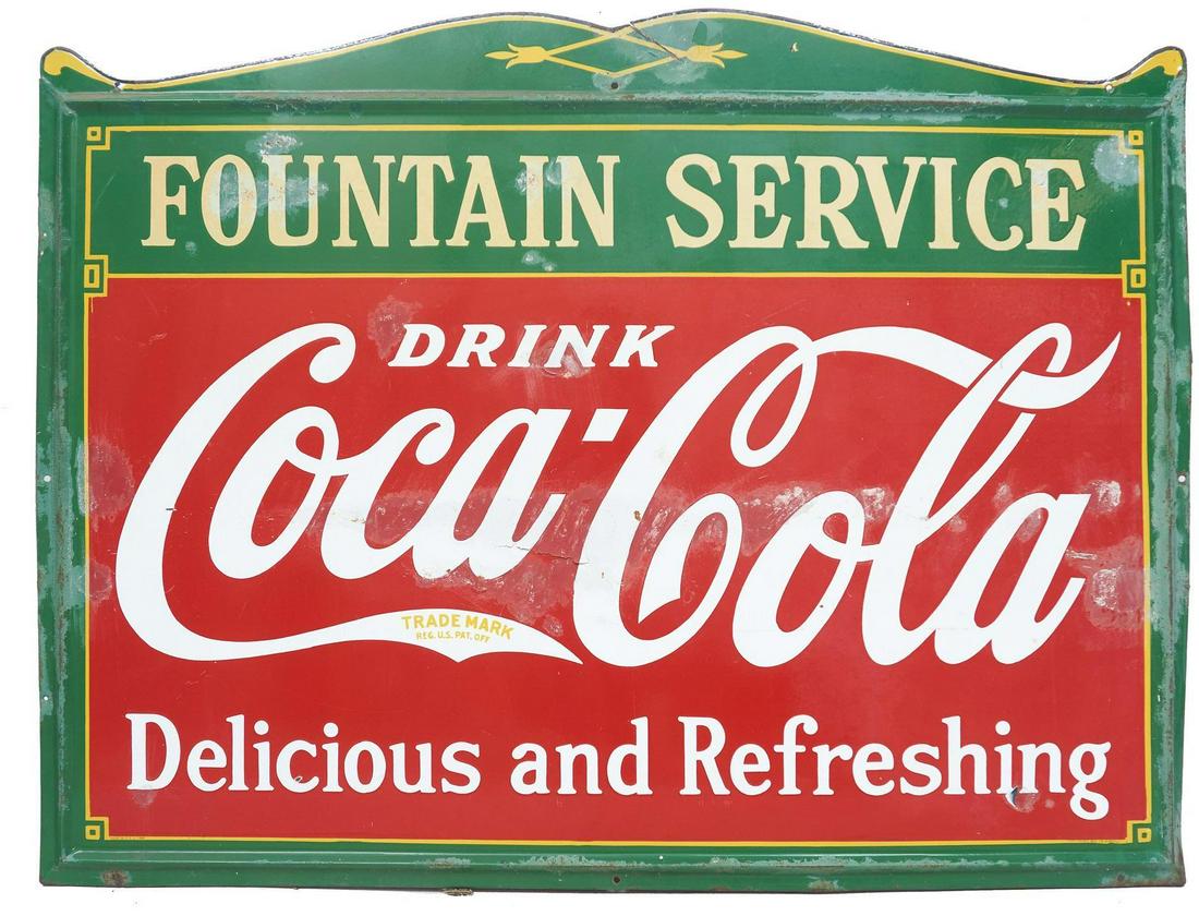 Large Coca-Cola 'Fountain Service' Porcelain (1 of 4)