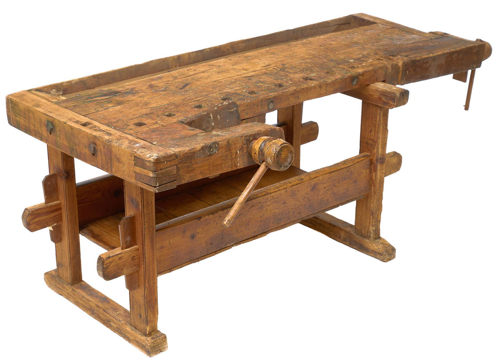 Rustic Work Table with Vice (1 of 5)