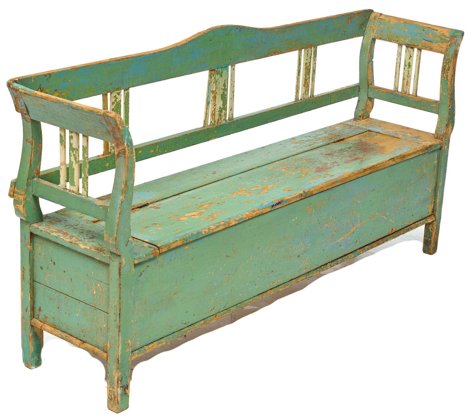 Rustic Farmhouse Storage Hall Bench (1 of 4)