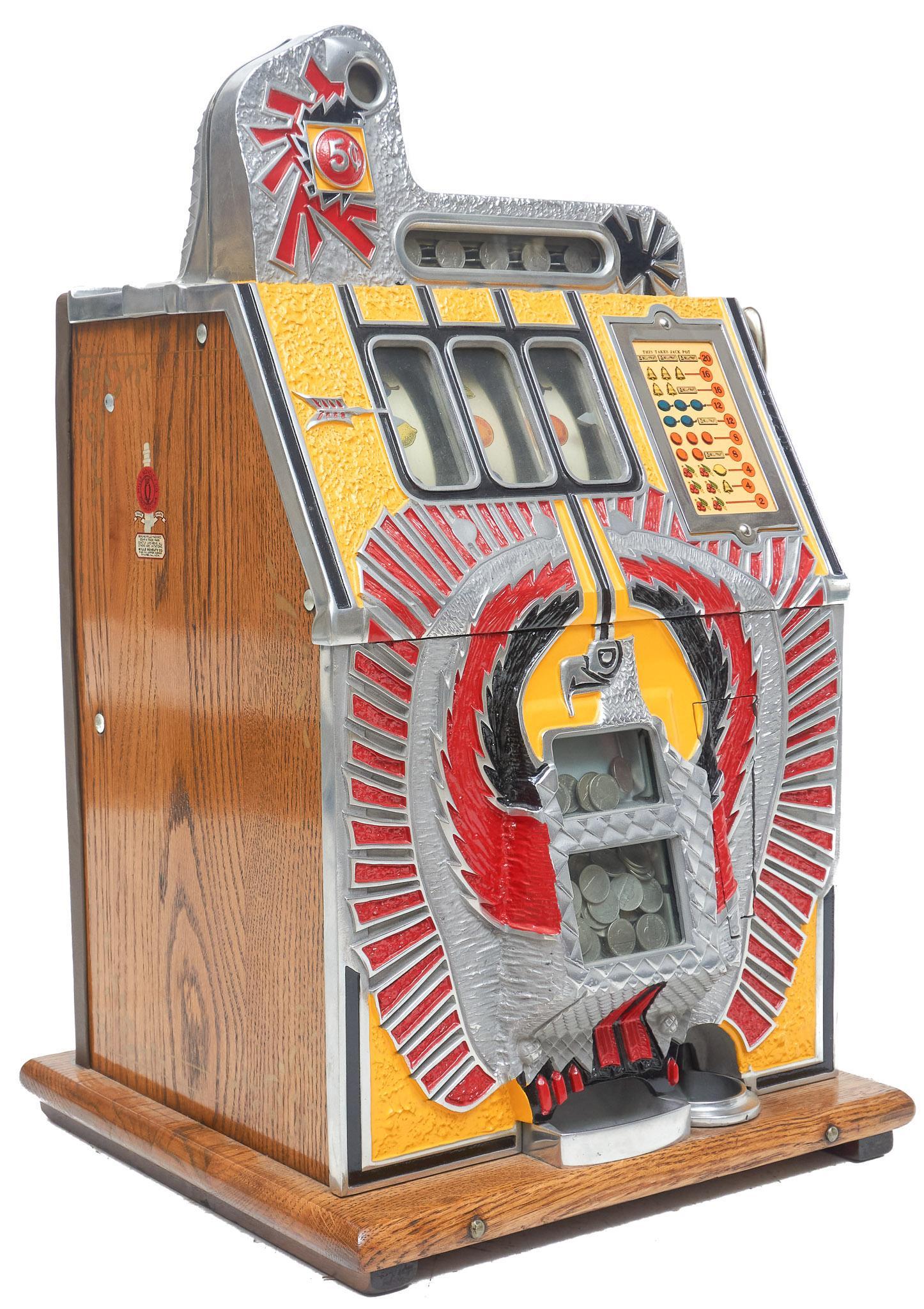 5c Mills Novelty Co., "War Eagle" Slot Machine (1 of 7)