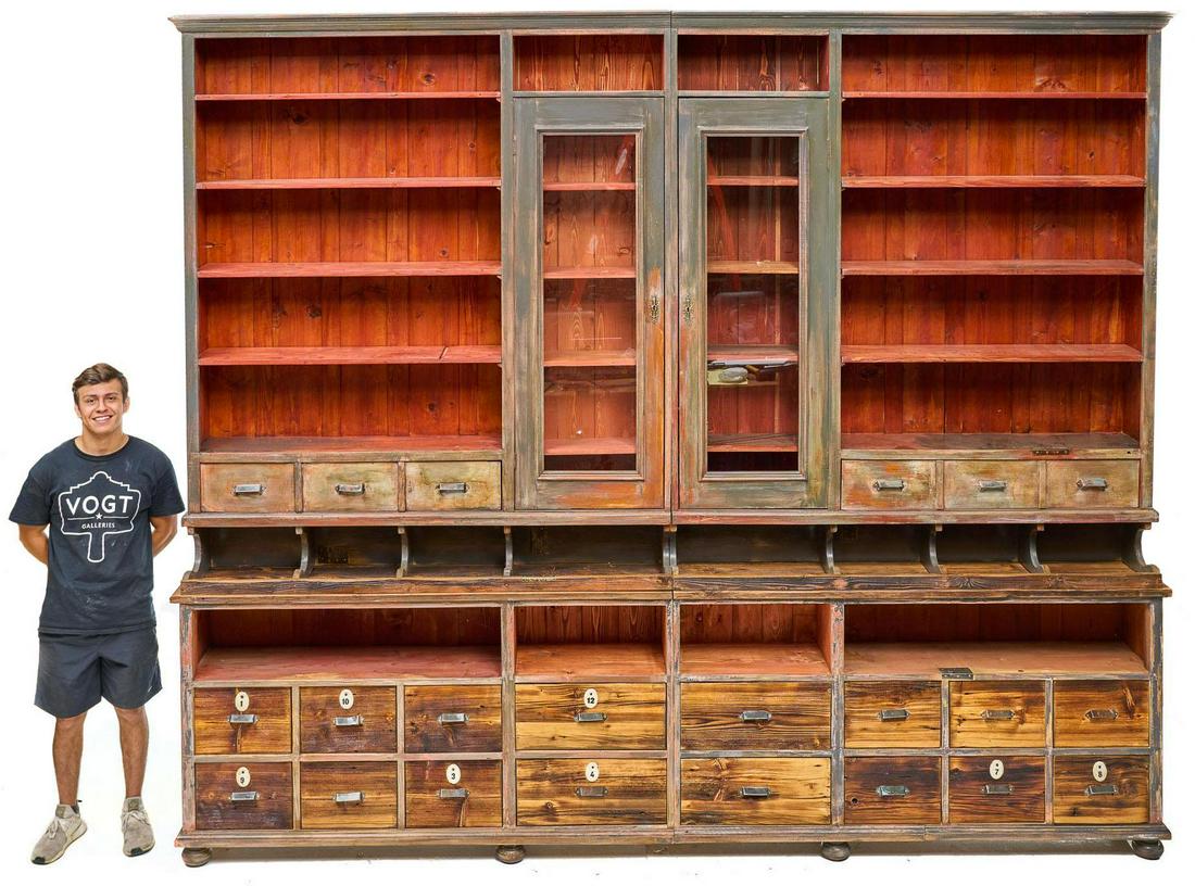 Monumental General Store Display Cabinet