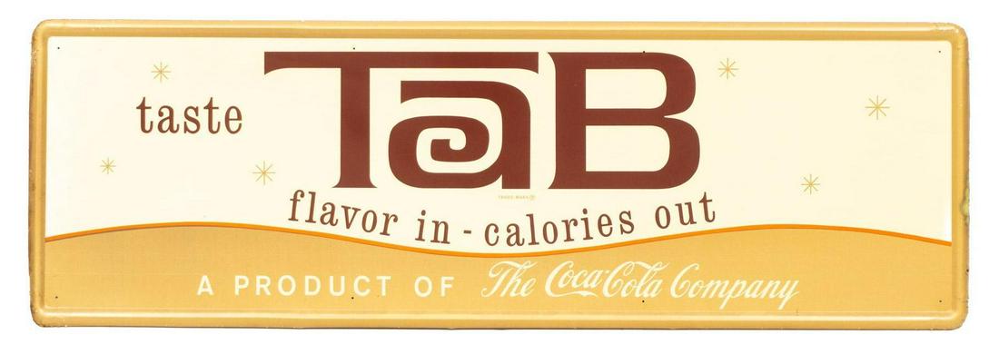 Vintage Coca-Cola TaB 'Flavor In - Calories Out' Tin (1 of 3)