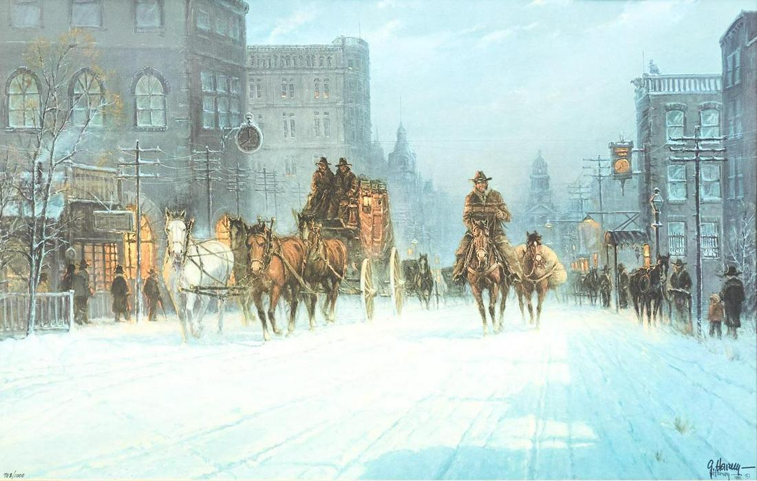 G. Harvey (1933-2017), "Cowtown 1880", 703/1000 (1 of 6)