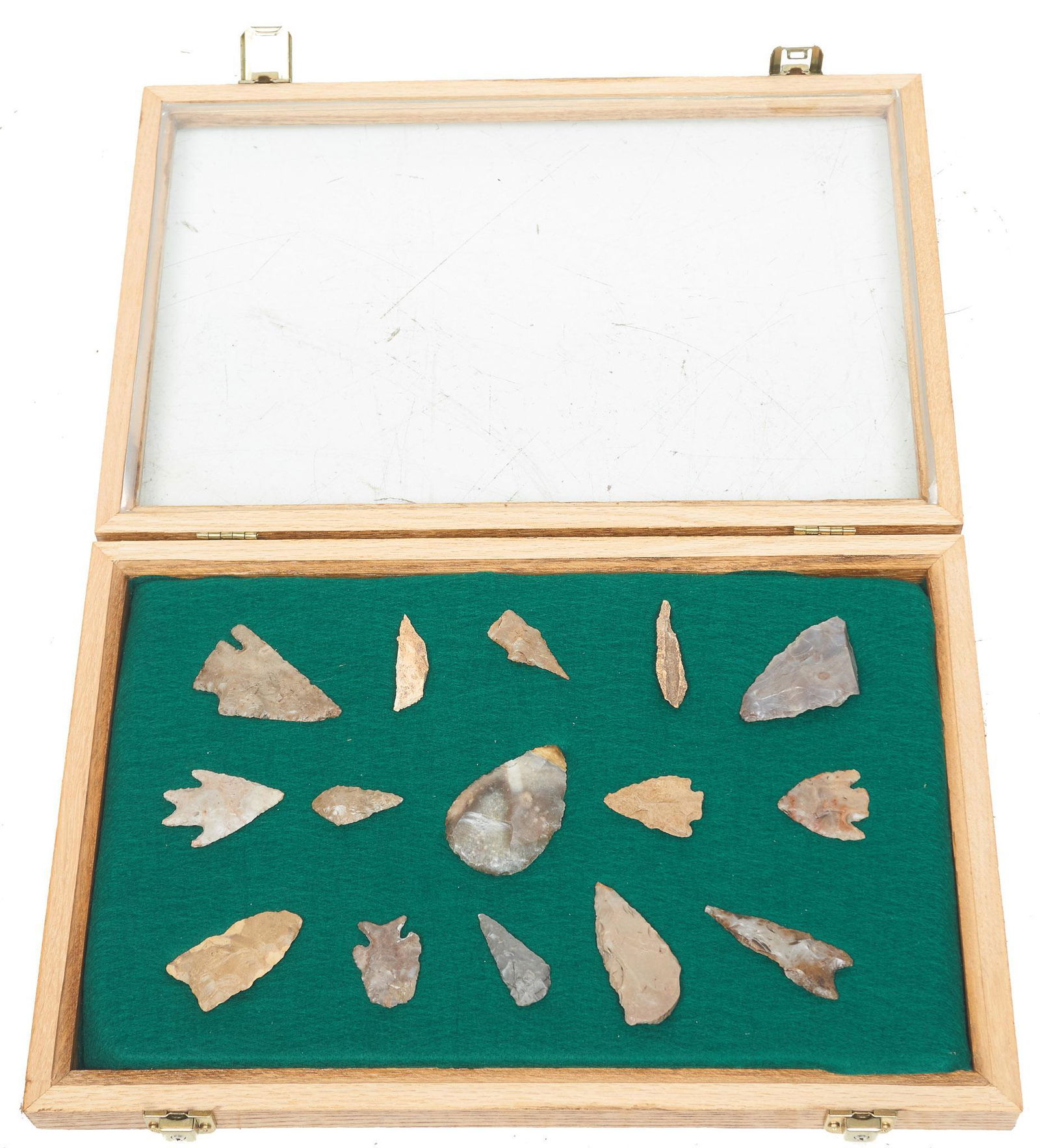 Framed Arrowhead Point Display, To Include 15 Artifacts (1 of 6)