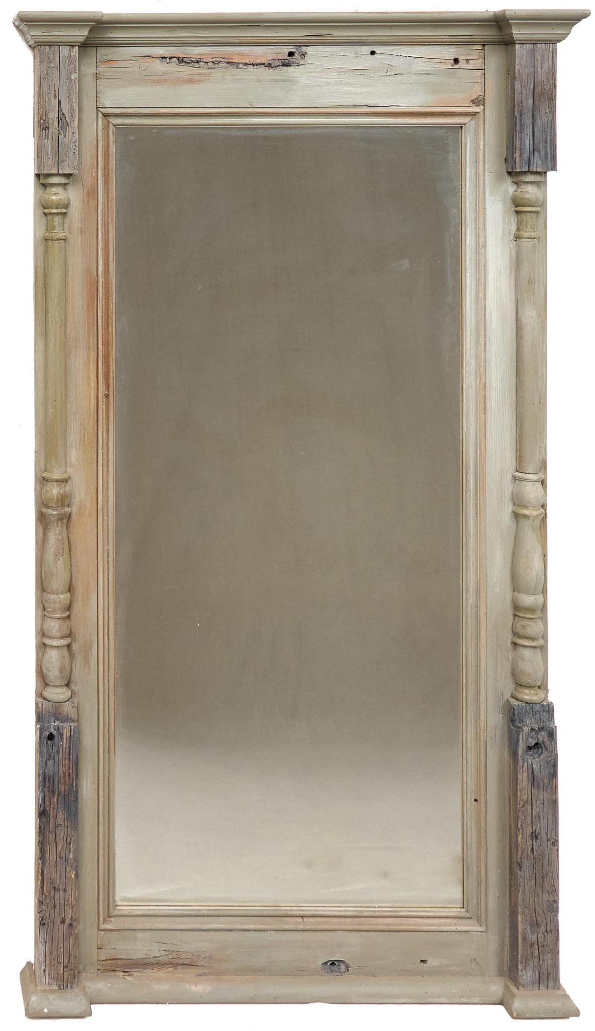 Rustic Full Length Mirror: Rustic wooden framed full length mirror 75.5"h x 41"w We happily provide seamless shipping services on everything we sell. Please email us at shipping@vogtauction.com or call 210-822-6155 for more i